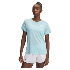 Koszulka treningowa damska Under Armour UA Tech Twist SS. Zielone koszulki sportowe Under Armour, bez wzorów, bez ramiączek. Za 92,99 zł.