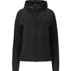 Damska kurtka hybrydowa Whistler Langley. Czarne kurtki WHISTLER, bez wzorów, bez kaptura. Za 269,99 zł.