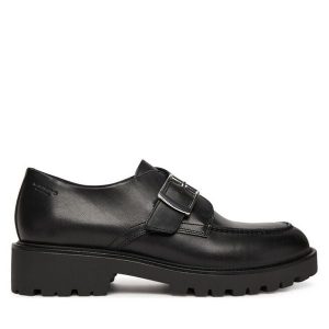 Półbuty Vagabond Shoemakers. Czarne półbuty Vagabond Shoemakers, bez wzorów, bez obcasa, na płaskiej podeszwie, bez zapięcia. Za 449,99 zł.