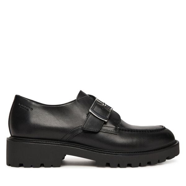 Półbuty Vagabond Shoemakers. Czarne półbuty Vagabond Shoemakers, bez wzorów, bez obcasa, na płaskiej podeszwie, bez zapięcia. Za 449,99 zł.