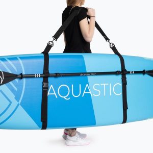 Pas do przenoszenia deski SUP AQUASTIC SPA004 OS. Zielone rajstopy i pończochy AQUASTIC, bez wzorów, z materiału. Za 59,99 zł.