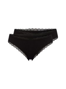 Snocks Stringi w 2-paku Kobiety Bawełna czarny, S. Czarne stringi Snocks, bez wzorów, z bawełny. Za 99,95 zł.