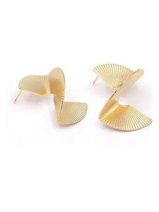 MOODE Kolczyki-wkrętki "Ophelia" rozmiar: onesize. Żółte kolczyki MOODE, ze stali. Za 52,99 zł.