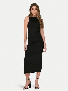 ONLY Sukienka codzienna 15315449 Czarny Slim Fit. Czarne kombinezony ONLY, m, bez wzorów, z syntetyku, bez kołnierzyka, bez ramiączek. Za 99,99 zł.