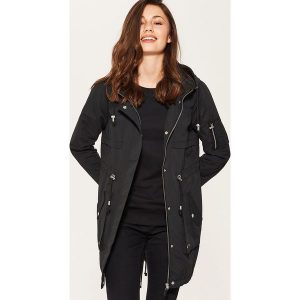 Kurtki: Parka z kieszeniami cargo - Czarny