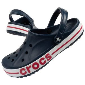 Klapki Crocs Bayaband U 205089-4CC niebieskie. Niebieskie klapki bez wzorów, z materiału, bez obcasa. Za 332,14 zł.