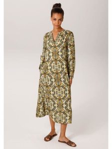 Aniston Sukienka w kolorze żółto-niebieskim rozmiar: 38. Zielone sukienki Aniston, bez wzorów, z wiskozy, bez kołnierzyka, bez ramiączek, midi. Za 217,99 zł.