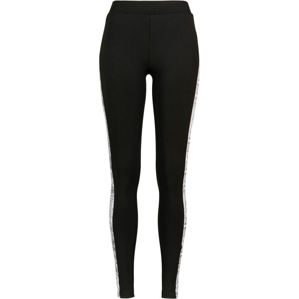 Damskie legginsy Urban Classic Striped. Czarne legginsy Urban Classics, bez wzorów. Za 124,50 zł.