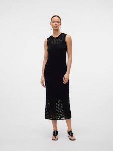 Vero Moda Sukienka w kolorze czarnym rozmiar: S. Czarne sukienki Vero Moda, s, bez wzorów, bez kołnierzyka, bez ramiączek, maxi. Za 144,95 zł.