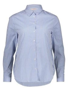 ONLY Koszula w kolorze niebiesko-białym rozmiar: S. Niebieskie koszule ONLY, s, bez wzorów, bez kołnierzyka, bez ramiączek. Za 86,99 zł.