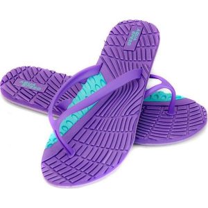 Japonki basenowe damskie Aqua Speed Bahama. Fioletowe klapki Aqua-Speed, bez wzorów, bez obcasa. Za 44,99 zł.