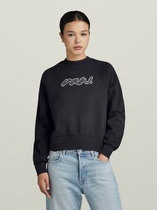 G-Star Bluza w kolorze czarnym rozmiar: S. Czarne bluzy G-Star, s, bez wzorów, z bawełny, bez kaptura. Za 140,20 zł.