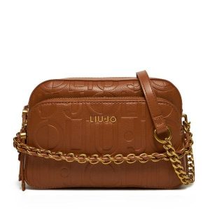 Torebka Liu Jo. Brązowe listonoszki Liu Jo, bez wzorów, bez dodatków. Za 519,99 zł.