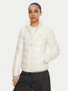 Tommy Jeans Kurtka zimowa Essential DW0DW19312 Écru Regular Fit. Kurtki Tommy Jeans, na zimę, m, bez wzorów, z jeansu, bez kaptura. Za 519,99 zł.