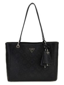 Guess Shopper bag w kolorze czarnym - 33 x 26 x 10 cm rozmiar: onesize. Czarne shopper bag Guess, z aplikacjami, z materiału, na ramię, z tłoczeniem, bez dodatków. Za 505,13 zł.