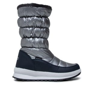 Śniegowce CMP. Szare buty zimowe CMP, bez obcasa, bez zapięcia. Za 359,99 zł.
