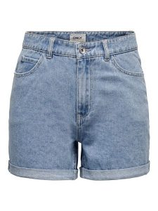 ONLY Szorty dżinsowe "Vega" w kolorze błękitnym rozmiar: XL. Niebieskie szorty ONLY, z aplikacjami, ze skóry, klasyczne, z podwyższonym stanem. Za 57,95 zł.