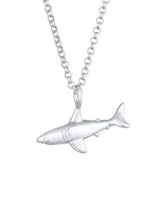 Elli Damski naszyjnik z zawieszką Shark Ocean Summer Trend w pozłacanym srebrze próby 925 Sterling Silver Naszyjniki 1 ct. Szare naszyjniki Elli, pozłacane. Za 249,89 zł.