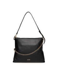 Liu Jo Torebka Ecs M Hobo AA5074 E0014 Czarny. Czarne torebki klasyczne Liu Jo, bez wzorów, ze skóry, bez dodatków. Za 399,99 zł.