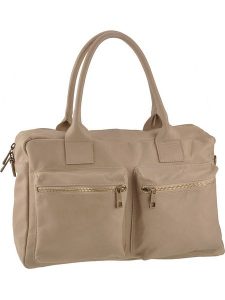 ORE10 Skórzana torebka "Starna" w kolorze beżowym - 34 x 26 x 14 cm rozmiar: onesize. Brązowe torebki klasyczne ORE10, bez wzorów, z materiału, przez ramię, bez dodatków. Za 304,99 zł.