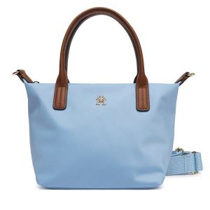Torebka Tommy Hilfiger. Niebieskie torebki klasyczne TOMMY HILFIGER, bez wzorów, bez dodatków. Za 369,99 zł.