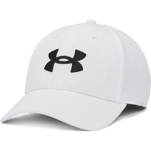 Czapka Under Armour Blitzing Cap, Dla obu płci. Białe czapki Under Armour, bez wzorów, z materiału. Za 128,10 zł.