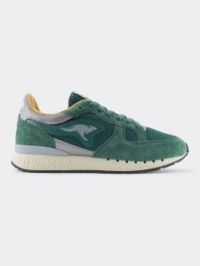 Kangaroos Skórzane sneakersy "Coil R1 Tech" w kolorze zielonym rozmiar: 44. Zielone trampki KangaROOS, bez wzorów, z materiału, bez zapięcia. Za 217,99 zł.