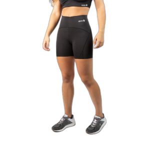 Damskie buty z wysokim stanem na udach Izas Olimpia. Czarne szorty Izas, bez wzorów, z podwyższonym stanem. Za 182,57 zł.