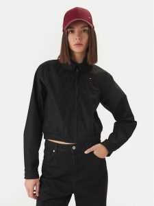 Tommy Jeans Kurtka przejściowa DW0DW20403 Czarny Regular Fit. Czarne kurtki Tommy Jeans, l, bez wzorów, z bawełny, bez kaptura. Za 569,99 zł.