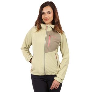 Damska kurtka softshell Kilpi BELTRA-W. Brązowe kurtki Kilpi, l, bez wzorów, z softshellu, bez kaptura. Za 473,69 zł.