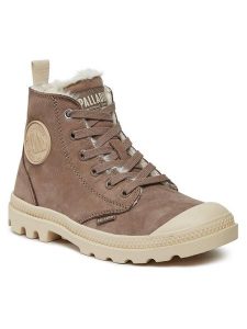Palladium Trapery Pampa Hi Zip Wl 95982-212-M Brązowy. Brązowe buty zimowe Palladium, ze skóry, bez obcasa, bez zapięcia. Za 509,99 zł.