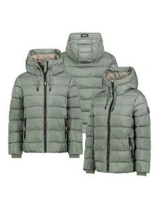 Sublevel Kurtka pikowana w kolorze zielonym rozmiar: L. Zielone kurtki Sublevel, l, bez wzorów, bez kaptura. Za 214,19 zł.