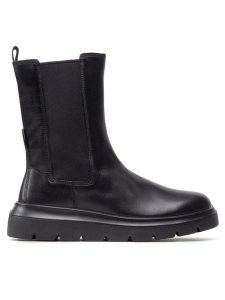 ECCO Sztyblety Nouvelle 21622301001 Czarny. Czarne botki ecco, bez wzorów, ze skóry, bez obcasa, na płaskiej podeszwie, bez zapięcia. Za 589,99 zł.