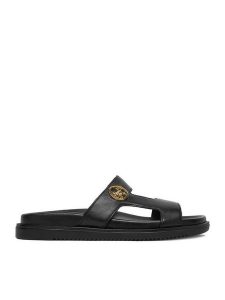 Beverly Hills Polo Club Klapki EO-WI16-SERDINIA-04 Czarny. Czarne klapki Beverly Hills Polo Club, bez wzorów, ze skóry, bez obcasa. Za 329,99 zł.
