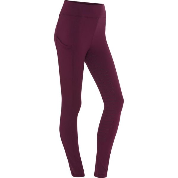 Damskie legginsy jeździeckie z pełną przyczepnością Equipage EQ Tawny. Niebieskie legginsy EQUIPAGE, bez wzorów, z materiału, z podwyższonym stanem. Za 352,50 zł.