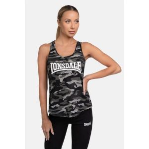 Damski tank top Lonsdale Beaquoy. Szare topy Lonsdale, bez wzorów, sportowe, bez kołnierzyka, bez ramiączek. Za 152,50 zł.