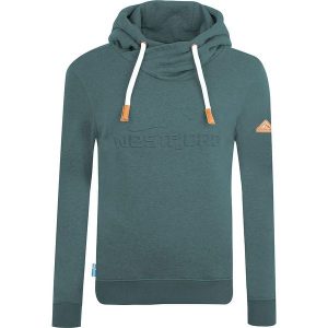 Westfjord Bluza "Askja" w kolorze morskim rozmiar: XL. Zielone bluzy Westfjord, xl, z aplikacjami, z bawełny, z kapturem. Za 200,13 zł.