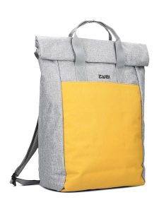 Zwei Plecak "Benno BE260" w kolorze szaro-żółtym - 38 x 53 x 19 cm rozmiar: onesize. Szare plecaki Zwei. Za 170,07 zł.