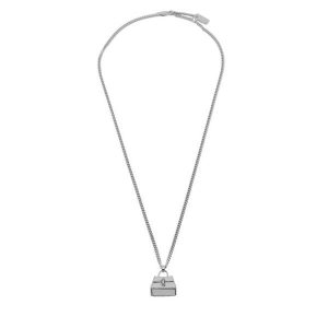 Naszyjnik Marc Jacobs. Szare naszyjniki Marc Jacobs, srebrne. Za 419,99 zł.
