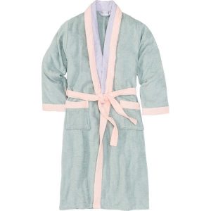 Szlafrok frotte bonprix jasny miętowy - bez - jasnoróżowy. Szlafroki marki bonprix. Za 89,99 zł.