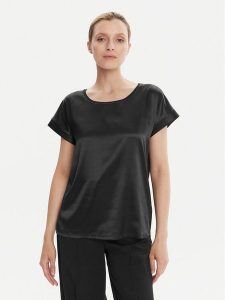 JOOP! Bluzka 30044802 Czarny Regular Fit. Czarne bluzki JOOP!, bez wzorów, z wiskozy, bez kołnierzyka, bez ramiączek. Za 279,99 zł.