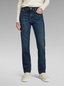 G-Star Dżinsy - Slim fit - w kolorze granatowym rozmiar: W25/L30. Niebieskie jeansy G-Star, z aplikacjami. Za 140,53 zł.