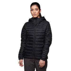 Kurtka puchowa damska Black Diamond Access Down Hoody. Czerwone kurtki Black Diamond, s, bez wzorów, z puchu, bez kaptura. Za 599,99 zł.