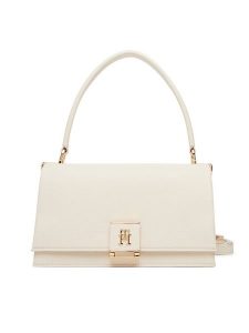 Tommy Hilfiger Torebka Th Monogram Pebble Grain Crossbody Bag AW0AW17216 Écru. Białe torebki klasyczne TOMMY HILFIGER, bez wzorów, ze skóry, bez dodatków. Za 649,99 zł.