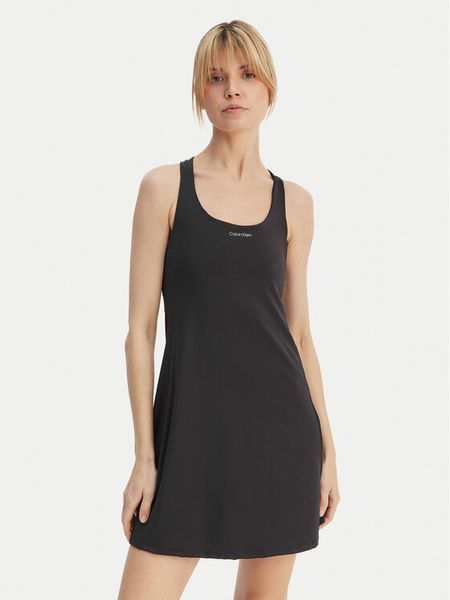 Calvin Klein Performance Sukienka codzienna Icon LVGWS6D903 Czarny Regular Fit. Czarne kombinezony Calvin Klein Performance, m, bez wzorów, z syntetyku, bez kołnierzyka, bez ramiączek. Za 299,99 zł.