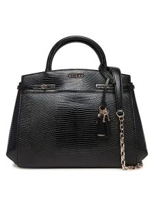 Guess Torebka w kolorze czarnym - 29 x 24 x 11 cm rozmiar: onesize. Czarne torebki klasyczne Guess, z aplikacjami, z materiału, przez ramię, bez dodatków. Za 434,99 zł.