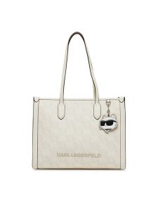 KARL LAGERFELD Torebka A2W30190 Biały. Białe torebki klasyczne KARL LAGERFELD, bez wzorów, ze skóry, bez dodatków. Za 699,99 zł.