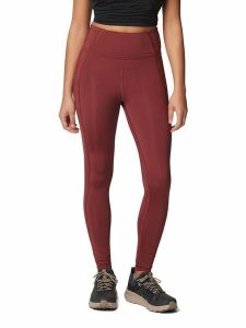 Columbia Legginsy sportowe "Boundless Trek™" w kolorze czerwonym rozmiar: L. Czerwone legginsy Columbia, l, bez wzorów, z materiału, outdoorowe. Za 92,21 zł.