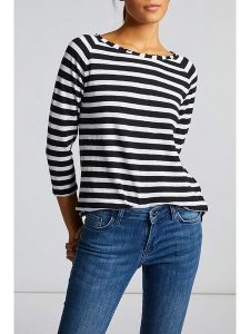 Rich & Royal Koszulka w kolorze czarno-białym rozmiar: XS. Białe bluzki Rich & Royal, xs, bez wzorów, z bawełny, bez kołnierzyka, bez ramiączek. Za 113,10 zł.