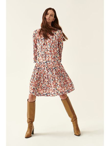 TATUUM Sukienka w kolorze jasnoróżowym rozmiar: 38. Różowe sukienki Tatuum, na imprezę, s, bez wzorów, z wiskozy, klasyczne, bez kołnierzyka, bez ramiączek, mini. Za 91,99 zł.